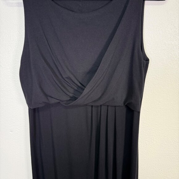 Peruvian Connection Soft Pima Cotton Sleeveless Maxi Dress Medium Black Twist - Picture 12 of 12